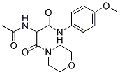 2-(Acetylamino)-N-(4-methoxyphenyl)-3-morpholino-3-oxopropanamide 结构式