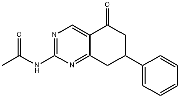 N-(5-OXO-7-PHENYL-5,6,7,8-TETRAHYDROQUINAZOLIN-2-YL)ACETAMIDE 结构式