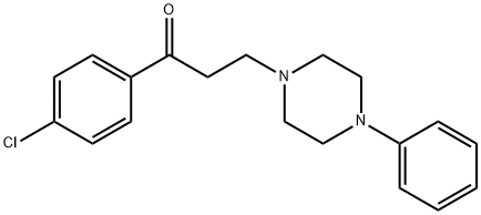 1-(4-CHLOROPHENYL)-3-(4-PHENYLPIPERAZINO)-1-PROPANONE 结构式
