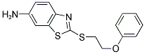 2-[(2-PHENOXYETHYL)SULFANYL]-1,3-BENZOTHIAZOL-6-AMINE 结构式