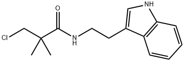 3-CHLORO-N-[2-(1H-INDOL-3-YL)ETHYL]-2,2-DIMETHYLPROPANAMIDE 结构式