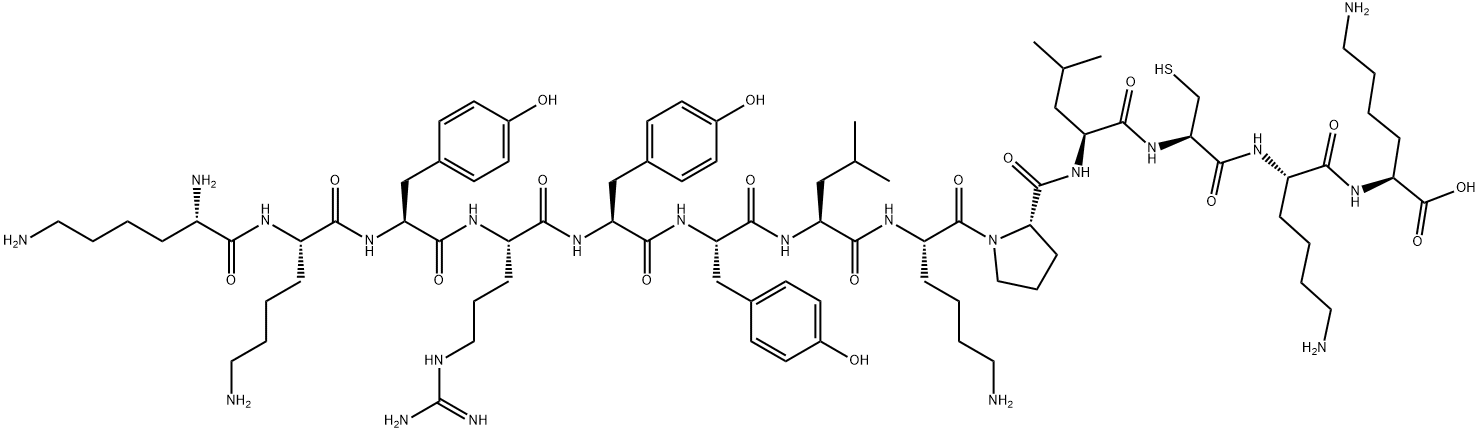 MYOTOXIN II (105-117) 结构式