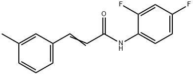 N-(2,4-DIFLUOROPHENYL)-3-(3-METHYLPHENYL)ACRYLAMIDE 结构式