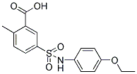 5-(4-ETHOXY-PHENYLSULFAMOYL)-2-METHYL-BENZOIC ACID 结构式