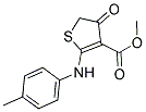 METHYL 2-[(4-METHYLPHENYL)AMINO]-4-OXO-4,5-DIHYDROTHIOPHENE-3-CARBOXYLATE 结构式