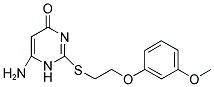 6-AMINO-2-([2-(3-METHOXYPHENOXY)ETHYL]THIO)PYRIMIDIN-4(1H)-ONE 结构式