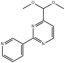 4-(DIMETHOXYMETHYL)-2-(3-PYRIDINYL)PYRIMIDINE 结构式