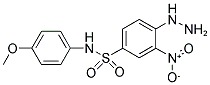 4-HYDRAZINO-N-(4-METHOXY-PHENYL)-3-NITRO-BENZENESULFONAMIDE 结构式