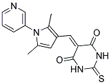 5-[(2,5-DIMETHYL-1-PYRIDIN-3-YL-1H-PYRROL-3-YL)METHYLENE]-2-THIOXODIHYDROPYRIMIDINE-4,6(1H,5H)-DIONE 结构式
