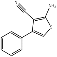 2-氨基-4-苯基噻吩-3-腈 结构式