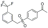 4-(3-TRIFLUORMETHYLBENZYL)-SULFONYLACETOPHENONE 结构式