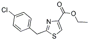 ETHYL 2-(4-CHLOROBENZYL)-1,3-THIAZOLE-4-CARBOXYLATE 结构式