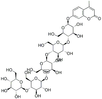 4-METHYLUMBELLIFERYL BETA-D-CELLOPENTOSIDE 结构式