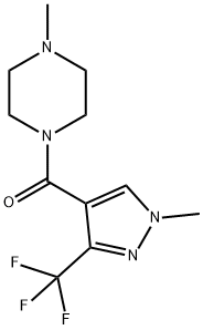 (1-甲基-3-(三氟甲基)-1H-吡唑-4-基)(4-甲基哌嗪-1-基)甲酮 结构式