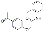 2-(4-ACETYL-PHENOXY)-N-O-TOLYL-ACETAMIDE 结构式