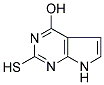 7-DEAZA-2-MERCAPTO-HYPOXANTHINE 结构式