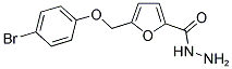 5-(4-BROMO-PHENOXYMETHYL)-FURAN-2-CARBOXYLIC ACID HYDRAZIDE 结构式