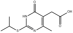 (4-羟基-2-异丙基磺酰基-6-甲基-嘧啶-5-基)-乙酸 结构式