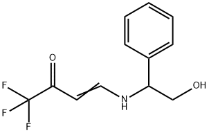 (E)-1,1,1-Trifluoro-4-[(2-hydroxy-1-phenylethyl)amino]-3-buten-2-one 结构式