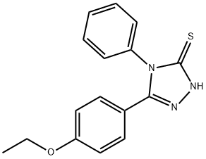 5-(4-乙氧基苯基)-4-苯基-2,4-二氢-3H-1,2,4-三唑-3-硫酮 结构式