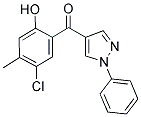 1-PHENYL-4(5-CHLORO-2-HYDROXY-4-METHYLBENZOYL)PYRAZOLE 结构式