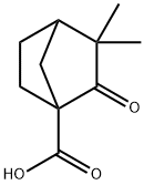 3,3-DIMETHYL-2-OXOBICYCLO[2.2.1]HEPTANE-1-CARBOXYLIC ACID 结构式