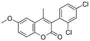 3(2',4'-DICHLOROPHENYL)-6-METHOXY-4-METHYLCOUMARIN 结构式
