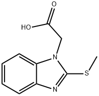 (2-METHYLSULFANYL-BENZOIMIDAZOL-1-YL)-ACETIC ACID 结构式