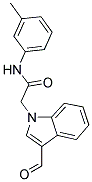 2-(3-甲酰-1H-吲哚-1-基)-N-(间甲苯基)乙酰胺 结构式