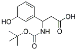 BOC-(RS)-3-氨基-3-(3-羟基苯基)-丙酸 结构式