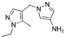 1-(1-ETHYL-5-METHYL-1H-PYRAZOL-4-YLMETHYL)-1H -PYRAZOL-4-YLAMINE 结构式