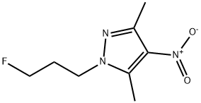 1-(3-FLUOROPROPYL)-3,5-DIMETHYL-4-NITRO-1H-PYRAZOLE 结构式