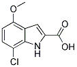 7-CHLORO-4-METHOXY-1H-INDOLE-2-CARBOXYLIC ACID 结构式