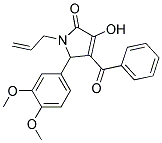 1-ALLYL-4-BENZOYL-5-(3,4-DIMETHOXYPHENYL)-3-HYDROXY-1,5-DIHYDRO-2H-PYRROL-2-ONE 结构式