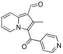 2-METHYL-3-(PYRIDINE-4-CARBONYL)-INDOLIZINE-1-CARBALDEHYDE 结构式