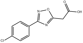 2-[3-(4-氯苯基)-1,2,4-噁二唑-5-基]乙酸 结构式