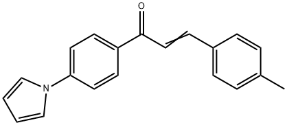 (E)-3-(4-METHYLPHENYL)-1-[4-(1H-PYRROL-1-YL)PHENYL]-2-PROPEN-1-ONE 结构式