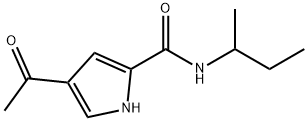 4-Acetyl-N-(sec-butyl)-1H-pyrrole-2-carboxamide 结构式