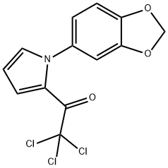 1-[1-(1,3-BENZODIOXOL-5-YL)-1H-PYRROL-2-YL]-2,2,2-TRICHLORO-1-ETHANONE 结构式