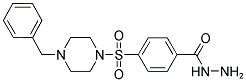 4-[(4-BENZYLPIPERAZIN-1-YL)SULFONYL]BENZOHYDRAZIDE 结构式