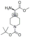 (R)-4-(AMINO-METHOXYCARBONYL-METHYL)-PIPERIDINE-1-CARBOXYLIC ACID TERT-BUTYL ESTER 结构式