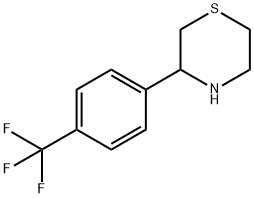 3-(4-(三氟甲基)苯基)硫代吗啉 结构式