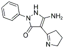 5-Amino-4-(4,5-dihydro-3H-pyrrol-2-yl)-2-phenyl-1,2-dihydro-pyrazol-3-one 结构式