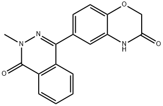 6-(3-METHYL-4-OXO-3,4-DIHYDRO-1-PHTHALAZINYL)-2H-1,4-BENZOXAZIN-3(4H)-ONE 结构式