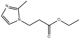 3-(2-甲基-1H-咪唑-1-基)丙酸乙酯 结构式
