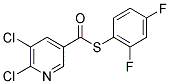 S-(2,4-DIFLUOROPHENYL) 5,6-DICHLOROPYRIDINE-3-CARBOTHIOATE 结构式