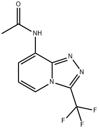 N-[3-(TRIFLUOROMETHYL)[1,2,4]TRIAZOLO[4,3-A]PYRIDIN-8-YL]ACETAMIDE 结构式