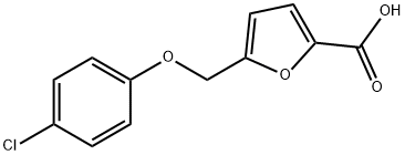 呋喃-2-羧酸,5-(4-氯苯氧基甲基)- 结构式