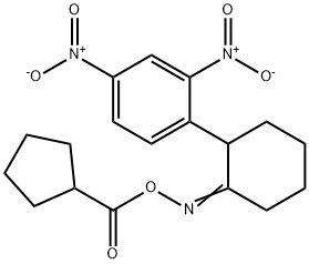 1-(2-([(CYCLOPENTYLCARBONYL)OXY]IMINO)CYCLOHEXYL)-2,4-DINITROBENZENE 结构式