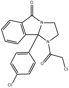 1-(2-CHLOROACETYL)-9B-(4-CHLOROPHENYL)-1,2,3,9B-TETRAHYDRO-5H-IMIDAZO[2,1-A]ISOINDOL-5-ONE 结构式